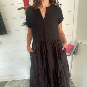 Pact black dress